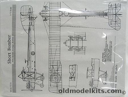 Sierra 1/72 Short Bomber, 72-21 plastic model kit